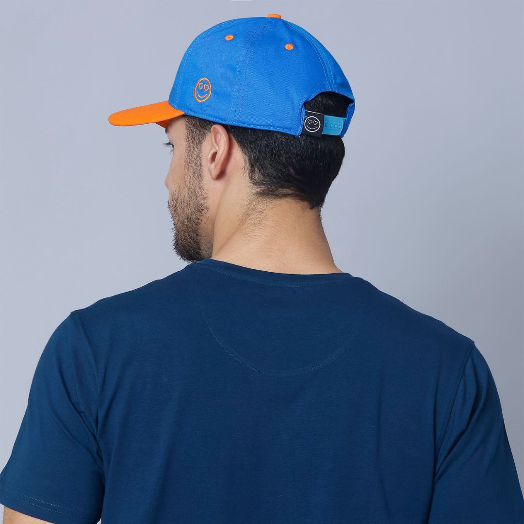 Premium Gasoline Baseball Cap in Orange & Blue (BB_OR-BLU_PG)