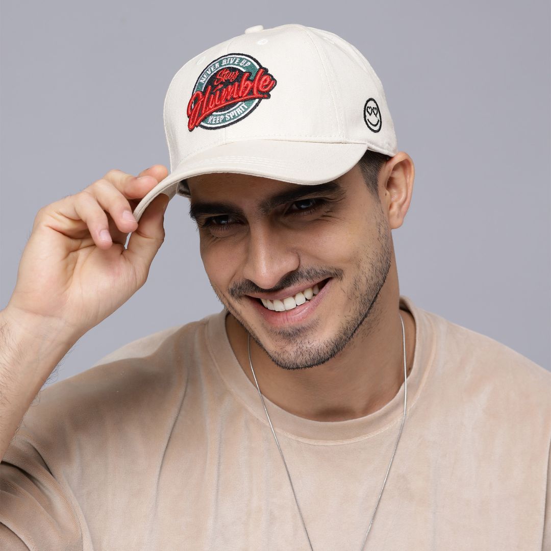 Stay Humble Baseball Cap in Off-White (BB_OW_SH)