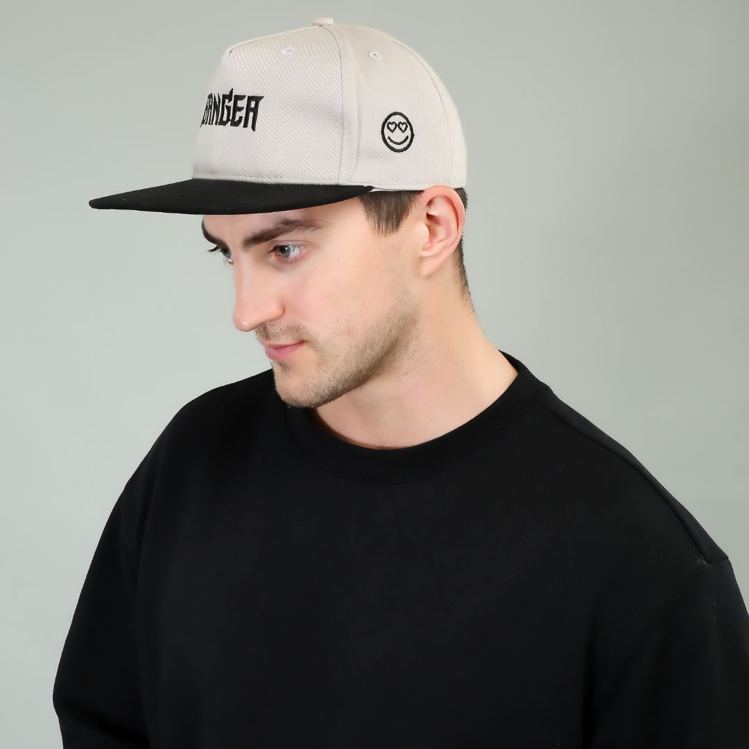 Banger HipHop Cap in Grey and Black (HH_BL-GR_BGR)