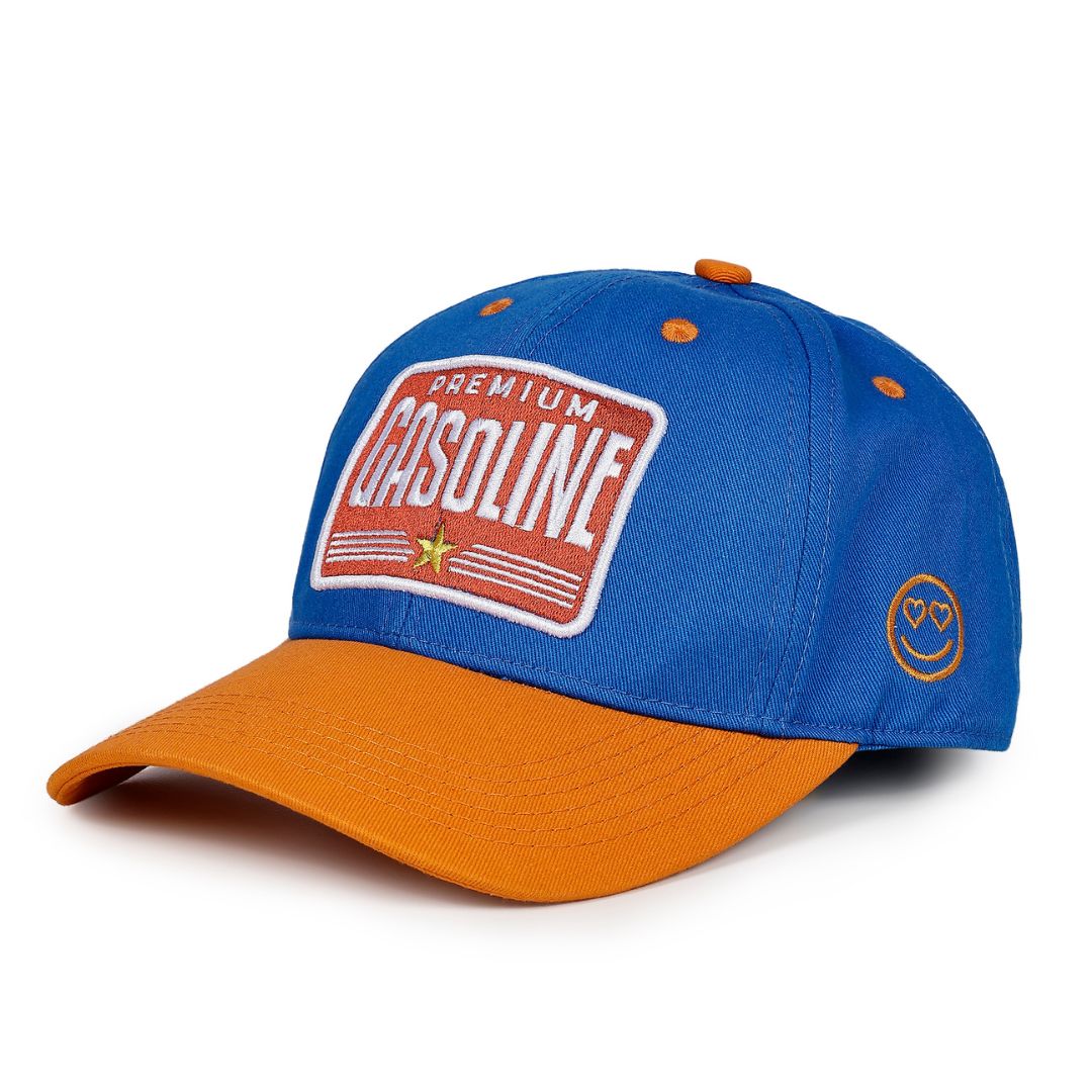 Premium Gasoline Baseball Cap in Orange & Blue (BB_OR-BLU_PG)