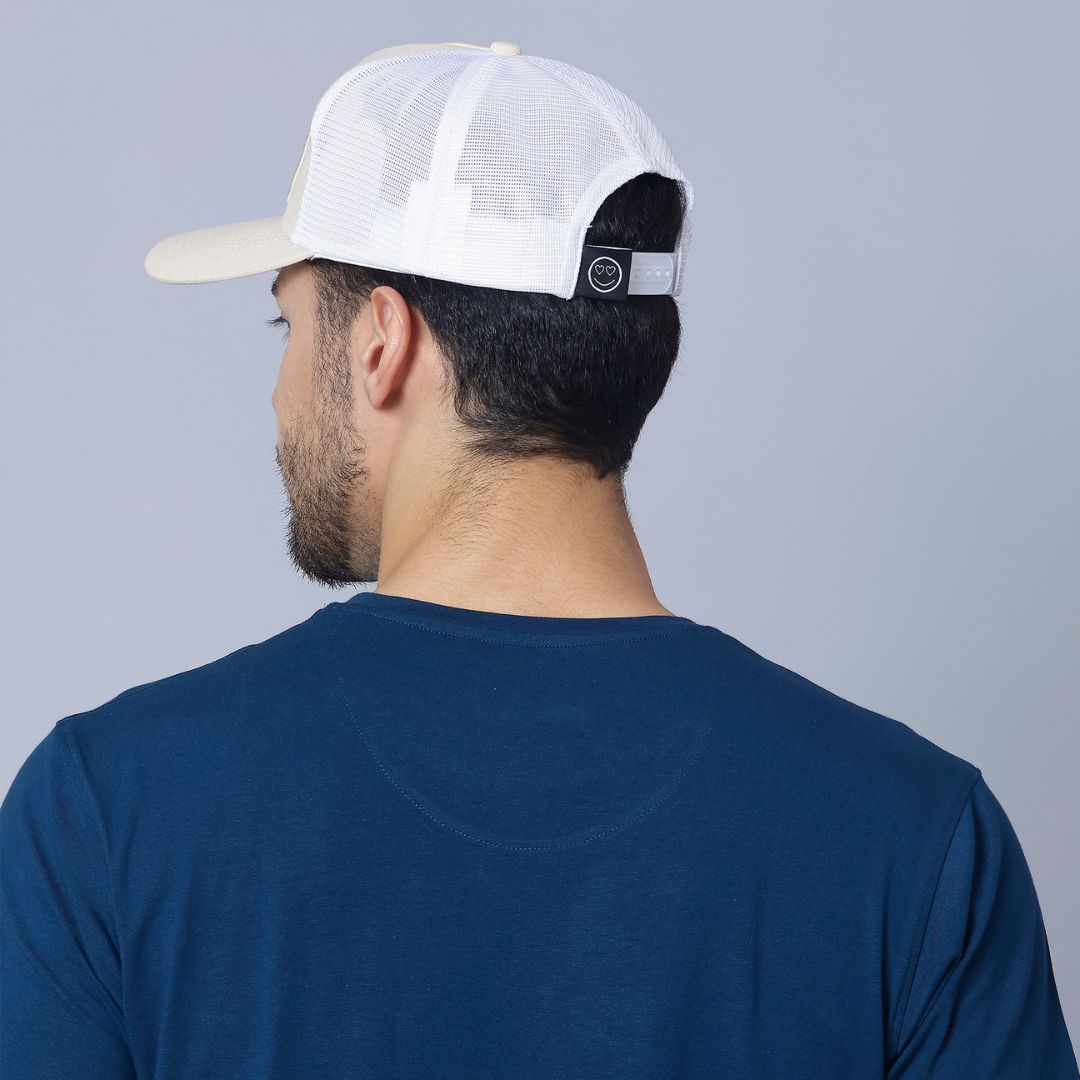 Vintage Trucker Cap in Off-White & White (TKR_OW-WH_VTG)