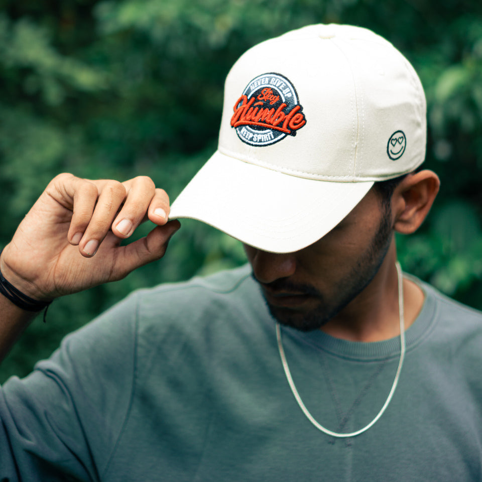 Stay Humble Baseball Cap in Off-White (BB_OW_SH)