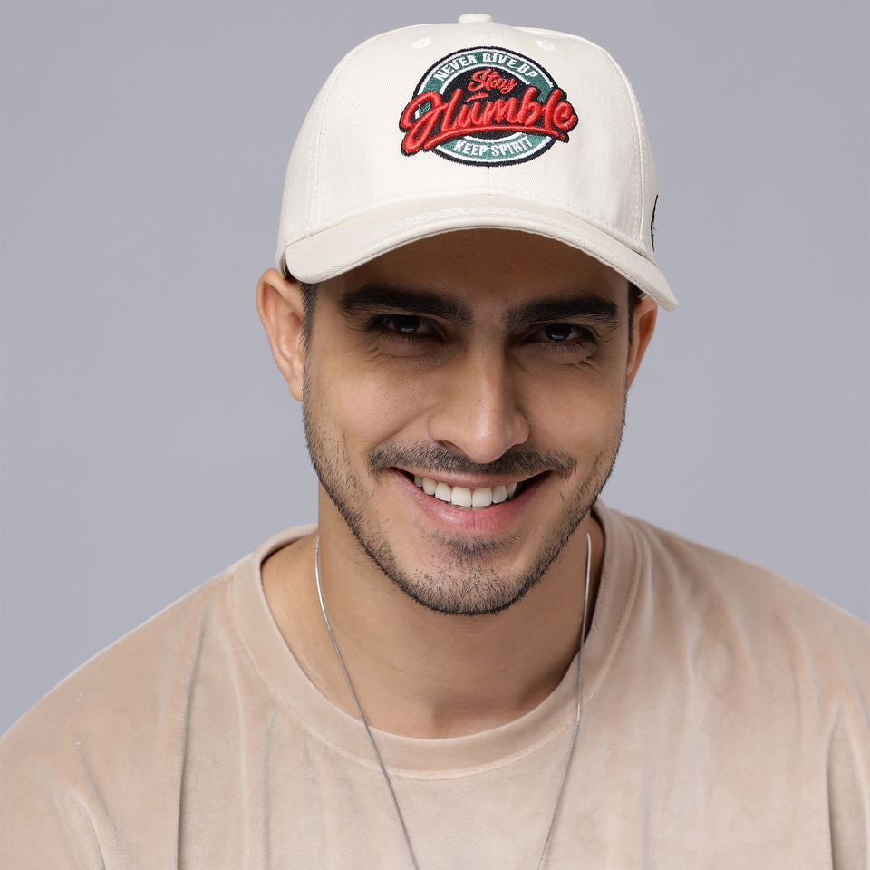 Stay Humble Baseball Cap in Off-White (BB_OW_SH)