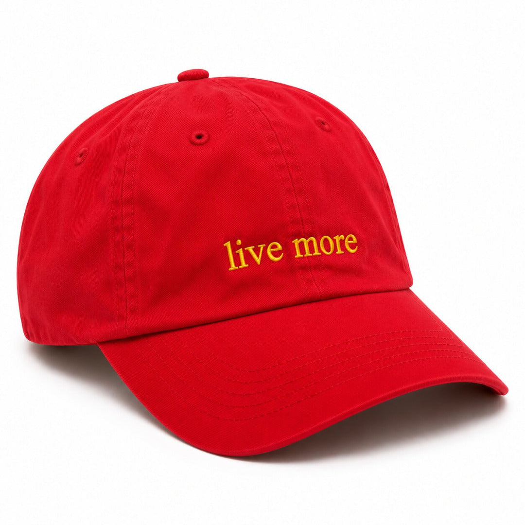 DROOP Live More Embroidered Dad Cap 3