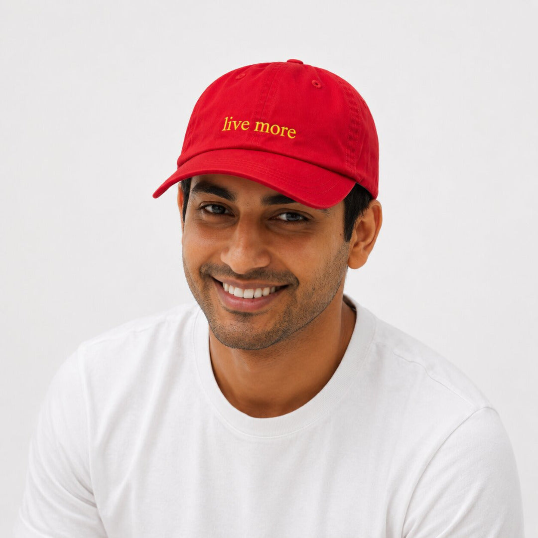 DROOP Live More Embroidered Dad Cap 6