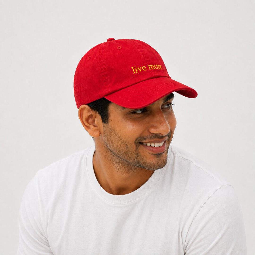 DROOP Live More Embroidered Dad Cap 7