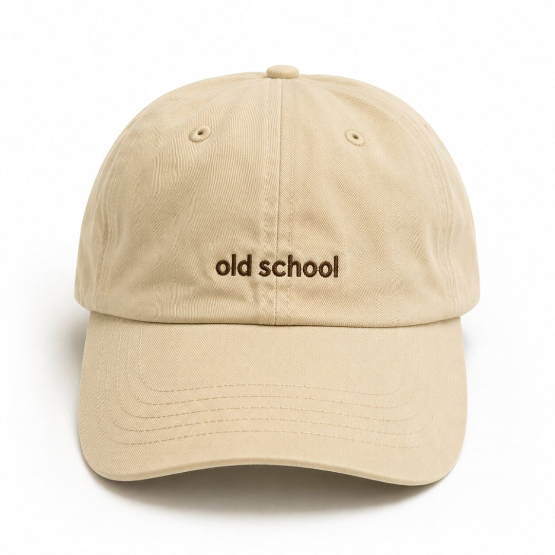 DROOP Old School Embroidered Cotton Dad Cap