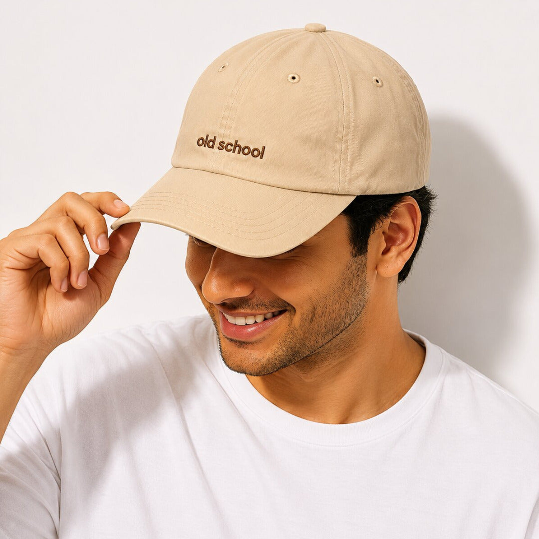 DROOP Old School Embroidered Cotton Dad Cap 7